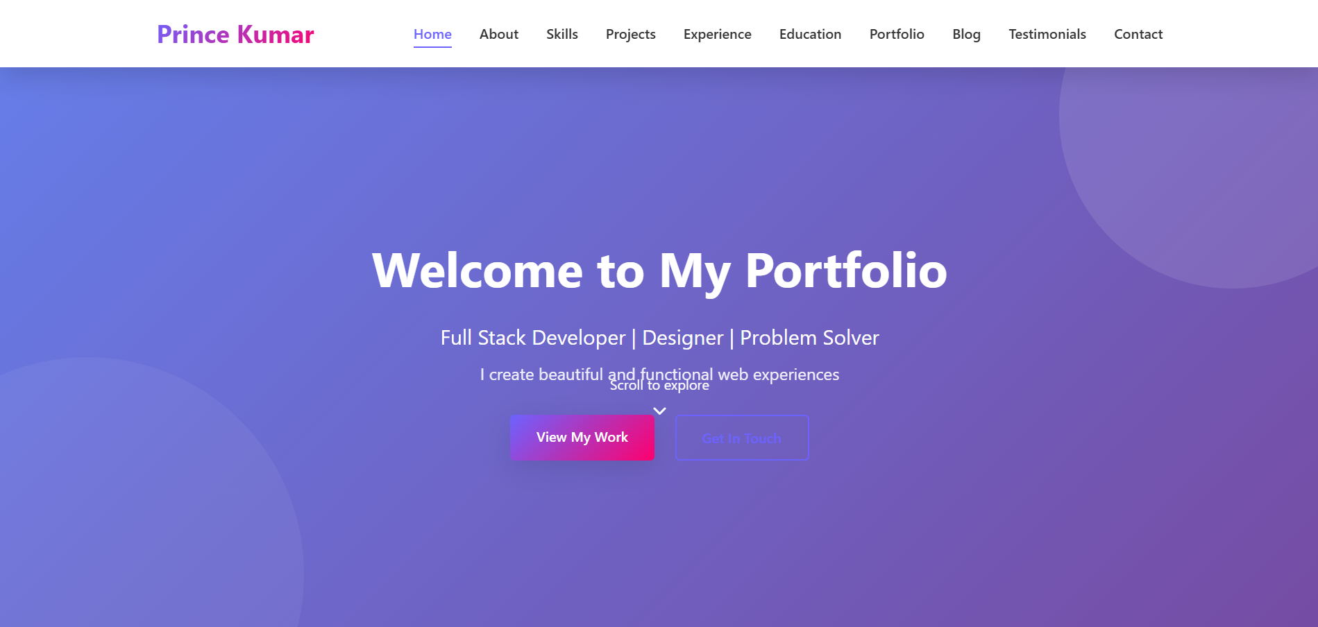 Portfolio Website